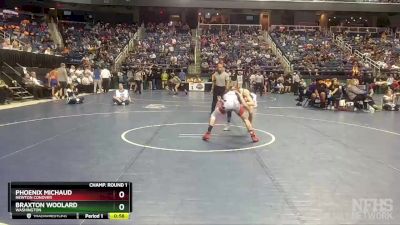 2A 120 lbs Cons. Round 2 - Braxton Woolard, Washington vs Phoenix Michaud, Newton Conover