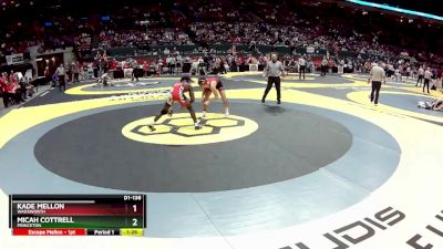 D1-138 lbs Quarterfinal - Micah Cottrell, Princeton vs Kade Mellon, Wadsworth