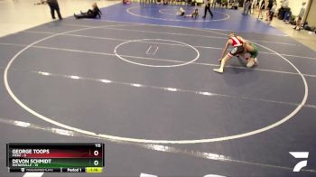 115 lbs Finals (8 Team) - George Toops, Pierz vs Devon Schmidt, Paynesville