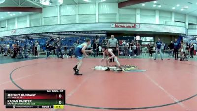 97 lbs Cons. Round 5 - Jeffrey Dunaway, St. Charles WC vs Kagan Painter, Bad Karma Wrestling Club