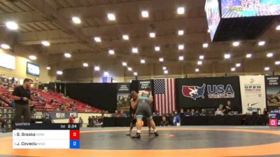 79 kg Quarters - Beau Breske, Nebraska vs Jacob Covaciu, University Of Wisconsin