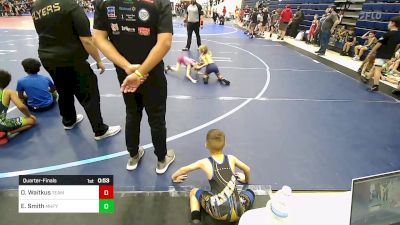 46 lbs Quarterfinal - Oakley Waitkus, Team Tulsa Wrestling Club vs Emalyn Smith, Mountain Home Flyers