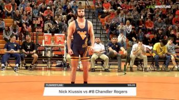 165 lbs Dual - Nick Kiussis, WVU vs Dalton Moran, OSU