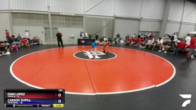 120 lbs Placement Matches (16 Team) - Ivan Lopez, Texas B vs Carson Dupill, Tennessee