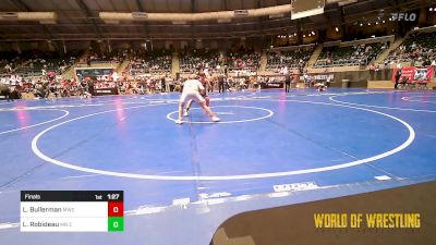 130 lbs Final - Levi Bullerman, Malvern Wrestling Club vs Lachlan Robideau, MN Elite