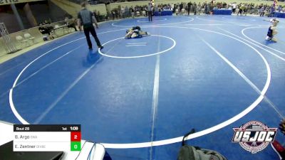 85 lbs Round Of 16 - Brock Argo, Oklahoma Wrestling Academy vs Elijah Zentner, Division Bell Wrestling