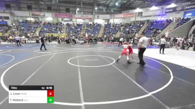 70 lbs Consi Of 8 #2 - Joshua Licon, Pomona Elite vs Tre Mallard, Valley Bad Boys