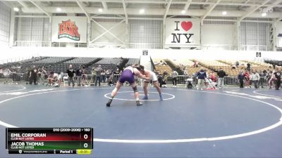 160 lbs Cons. Round 7 - Jacob Thomas, Club Not Listed vs Emil Corporan, Club Not Listed