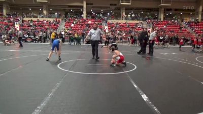 82-85 lbs Quarterfinal - Huntley Kirmer, Hoisington Jr Cardinals vs Crash Bruber, MWC Wrestling Academy