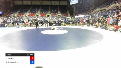 113 lbs Cons 32 #1 - Johnny Leck, Kansas vs Carter Trukovich, Ohio