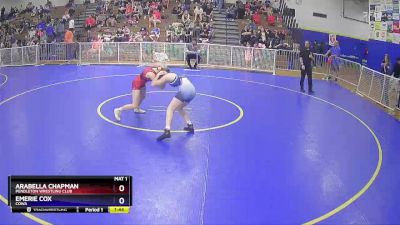 115 lbs Round 3 - Arabella Chapman, Pendleton Wrestling Club vs Emerie Cox, COWA