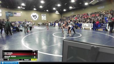 120 lbs Champ. Round 1 - Uly Kaul, Atascadero vs EDGAR MORA, Mayfair