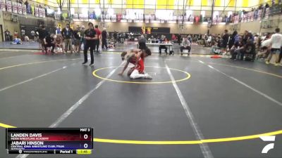 132 lbs Quarterfinal - Landen Davis, Moen Wrestling Academy vs Jabari Hinson, Central Iowa Wrestling Club /Team Intensity