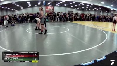 108 lbs Cons. Round 3 - Brody Stover, King William Youth Wrestling vs Canyon Firth, Poquoson Athletic Association