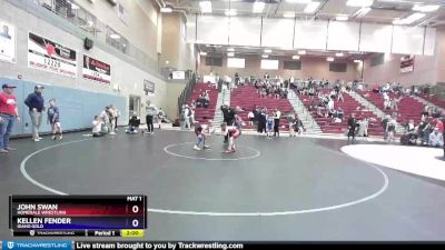 77 lbs Round 1 - Kellen Fender, Idaho Gold vs John Swan, Homedale Wrestling