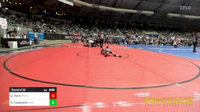 54 lbs Round Of 32 - Quincy Parn, Blue Pride Wrestling Club vs Avlyn Copeland, Springdale Youth Wrestling Club