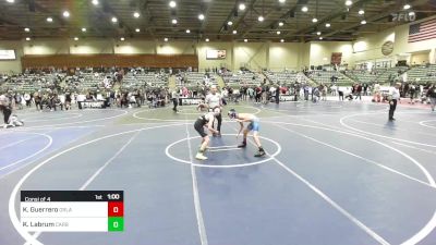 102 lbs Consi Of 4 - Korben Guerrero, Orland WC vs Koen Labrum, Carbon