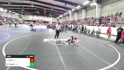 49 lbs Quarterfinal - Leo Clark, Stout Wrestling Academy vs Mark Casas, Monte Vista Takedown Club