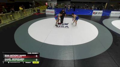 157 lbs Cons. Round 5 - Sean Anthony Ramos, Folsom Wrestling Academy vs Daniel Armendarez, Selma High School Wrestling