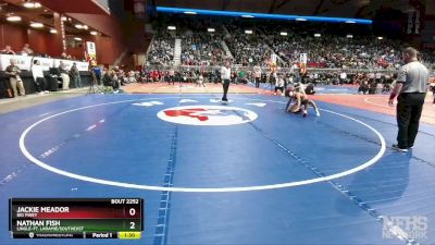 2A-120 lbs Semifinal - Jackie Meador, Big Piney vs Nathan Fish, Lingle-Ft. Laramie/Southeast