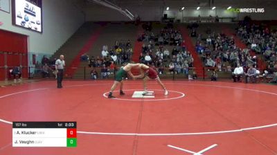 157 lbs Quarterfinal - Alex Klucker, Lock Haven University vs John Vaughn, Cleveland State University