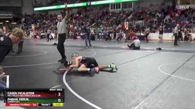 100 lbs Quarterfinal - Fabian Merjil, Garden City vs Casen McAlister, Mill Valley Kids Wrestling Club