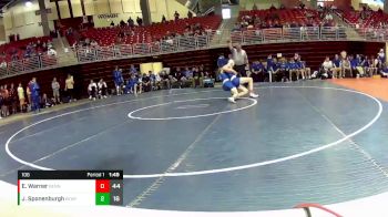 106 lbs Round 2 (8 Team) - Evan Warner, Bennington vs Jack Sponenburgh, Kearney