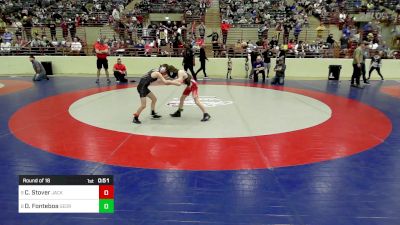 57 lbs Round Of 16 - Charlie Stover, Jackson County Wrestling Club vs Drayvin Fonteboa, Georgia