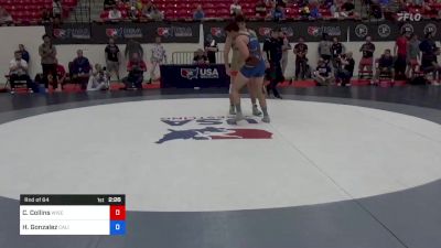 86 kg Rnd Of 64 - Connor Collins, Wisconsin vs Hunter Gonzalez, California