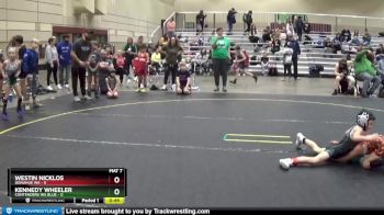 47 lbs Semis & 1st Wrestleback (8 Team) - Westin Nicklos, Donahue WA vs Kennedy Wheeler, Contenders WA Blue