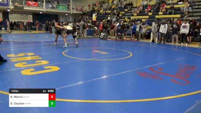 145 lbs Quarterfinal - Nino Morici, Notre Dame GP vs Dylan Clayton, Penn Trafford