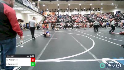 49 lbs Quarterfinal - Kyng Walker, HURRICANE WRESTLING ACADEMY vs Iver Garcia, Wagoner Takedown Club