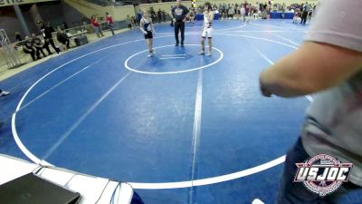 100 lbs Consi Of 16 #2 - Noah Graham, Ada Eagle Fang Wrestling vs Emmie Evans, El Reno Elite