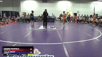 102 lbs Quarters & 1st Wb (16 Team) - Zayden Mansfield, Illinois vs Collin Denny, Alabama