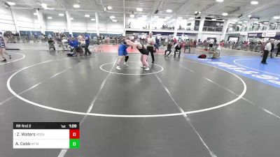 220 lbs Rr Rnd 2 - Zoe Waters, Keene NH vs Aubrie Cobb, Maine Trappers