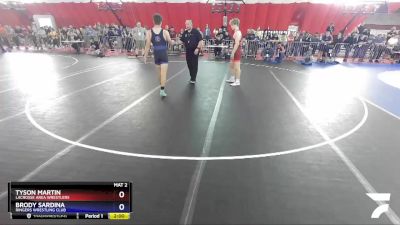 195 lbs Round 5 - Tyson Martin, LaCrosse Area Wrestlers vs Brody Sardina, Ringers Wrestling Club