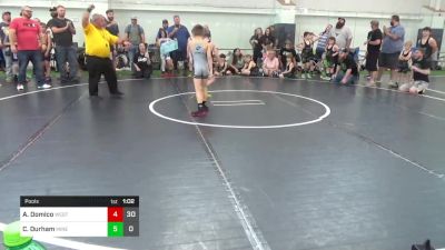 65 lbs Pools - Aj Domico, West Virginia Wild vs Cooper Durham, Mineral Wells Bulldawgs