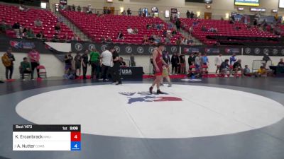 63 kg Cons Semis - Kaden Ercanbrack, NMU-National Training Center vs Amryn Nutter, Combat W.C. School Of Wrestling