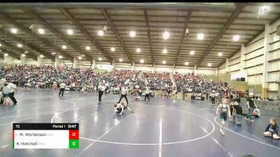 75 lbs Quarterfinal - Maverick Mortensen, Aviator Wrestling Club vs Kyle Hatchell, Wasatch Wrestling Club