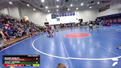 49 lbs Cons. Round 5 - Oliver Noblitt, Natrona Colts Wrestling Club vs Scout Jackson, Eastside United