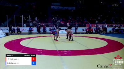 57kg Round 2 - Treye Trotman, London-Western WC vs Fred Calingay, Dinos WC