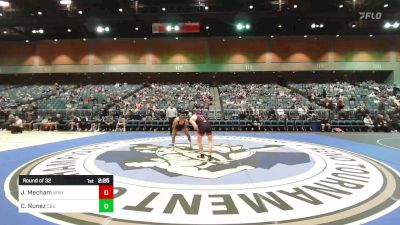 141 lbs Round Of 32 - Joseph Mecham, Western Wyoming vs Christian Nunez, California Baptist University