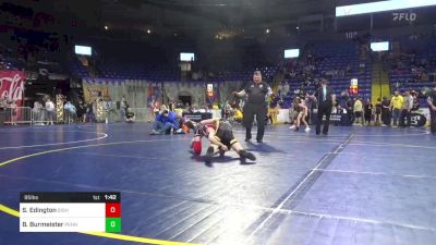 95 lbs Final - Sanchir Edington, Bishop McCort vs Brooks Burmeister, Penn Trafford