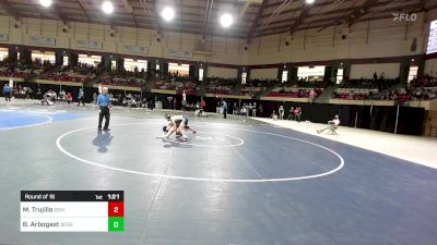 132 lbs Round Of 16 - Michael Trujillo, Wyoming Seminary vs Brycen Arbogast, Benedictine Prep