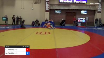 92 kg 3rd Place - Jakob Woodley, OklahomaRTC vs Jacob Raschka, Missouri Wrestling Regional Training Center