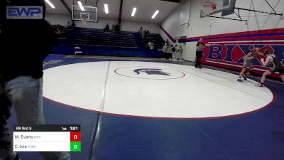 80 lbs Rr Rnd 5 - Miles Evans, Bristow vs Cohen Ivie, Ponca City