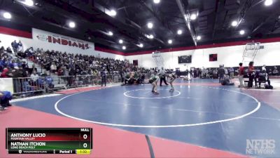 113 lbs Champ. Round 1 - Anthony Lucio, Fountain Valley vs Nathan Itchon, Long Beach Poly