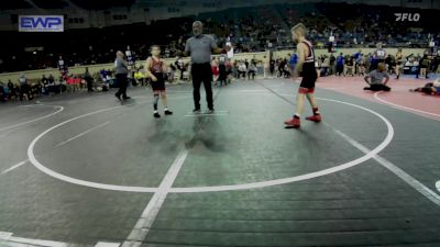 80 lbs Consi Of 16 #2 - Skyler Weathers, Hinton Takedown Club vs Clay Bach, Weatherford Youth Wrestling