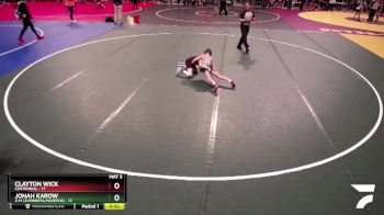 80 lbs Finals (8 Team) - Jonah Karow, Z-M (Zumbrota/Mazeppa) vs Clayton Wick, Centennial