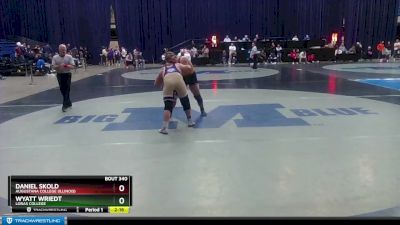 285 lbs 3rd Place Match - Daniel Skold, Augustana College (Illinois) vs Wyatt Wriedt, Loras College